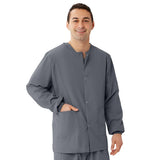 AngelStat Style 849 Unisex Scrub Jackets - Charcoal