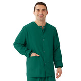 AngelStat Style 849 Unisex Scrub Jackets - Hunter Green
