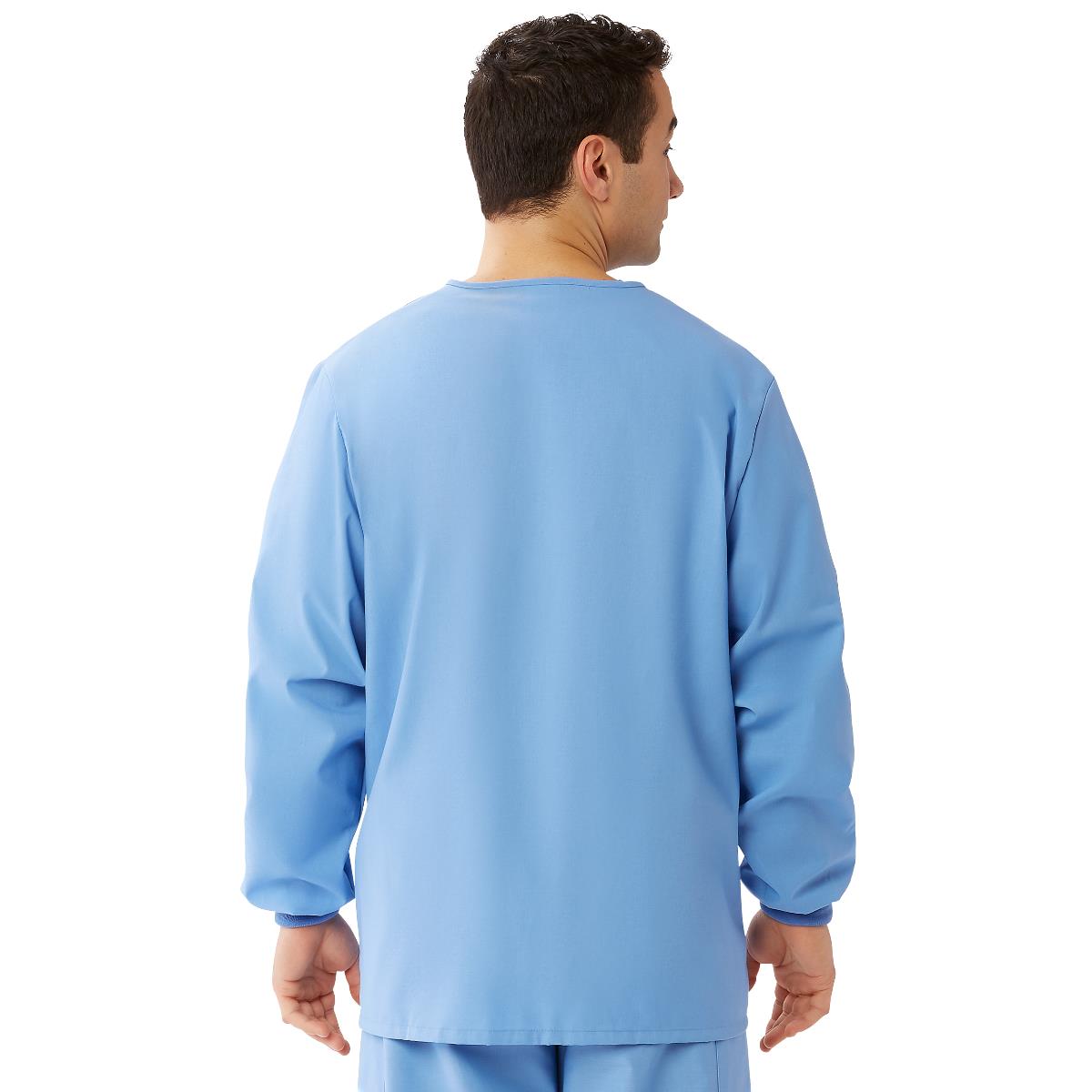 AngelStat Style 849 Unisex Scrub Jackets - Ceil Blue