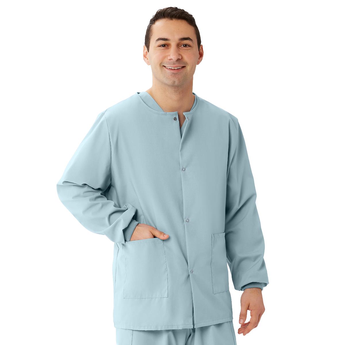 AngelStat Style 849 Unisex Scrub Jackets -Misty