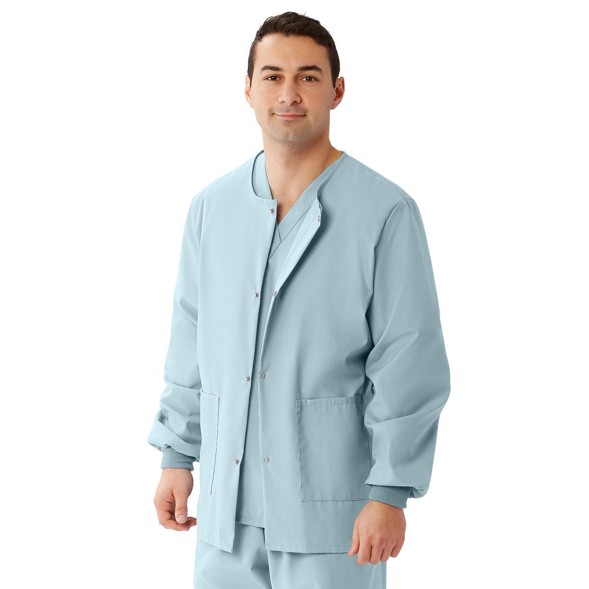 AngelStat Style 849 Unisex Scrub Jackets -Misty