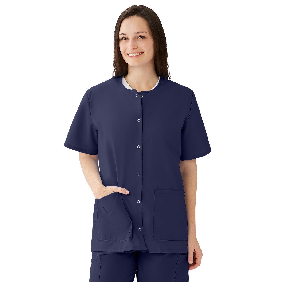 AngelStat Women's Snap-Front Scrub Tops (Style 850)
