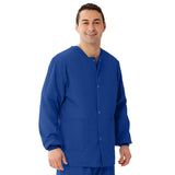 AngelStat Style 849 Unisex Scrub Jackets -Sapphire