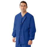 AngelStat Style 849 Unisex Scrub Jackets -Sapphire