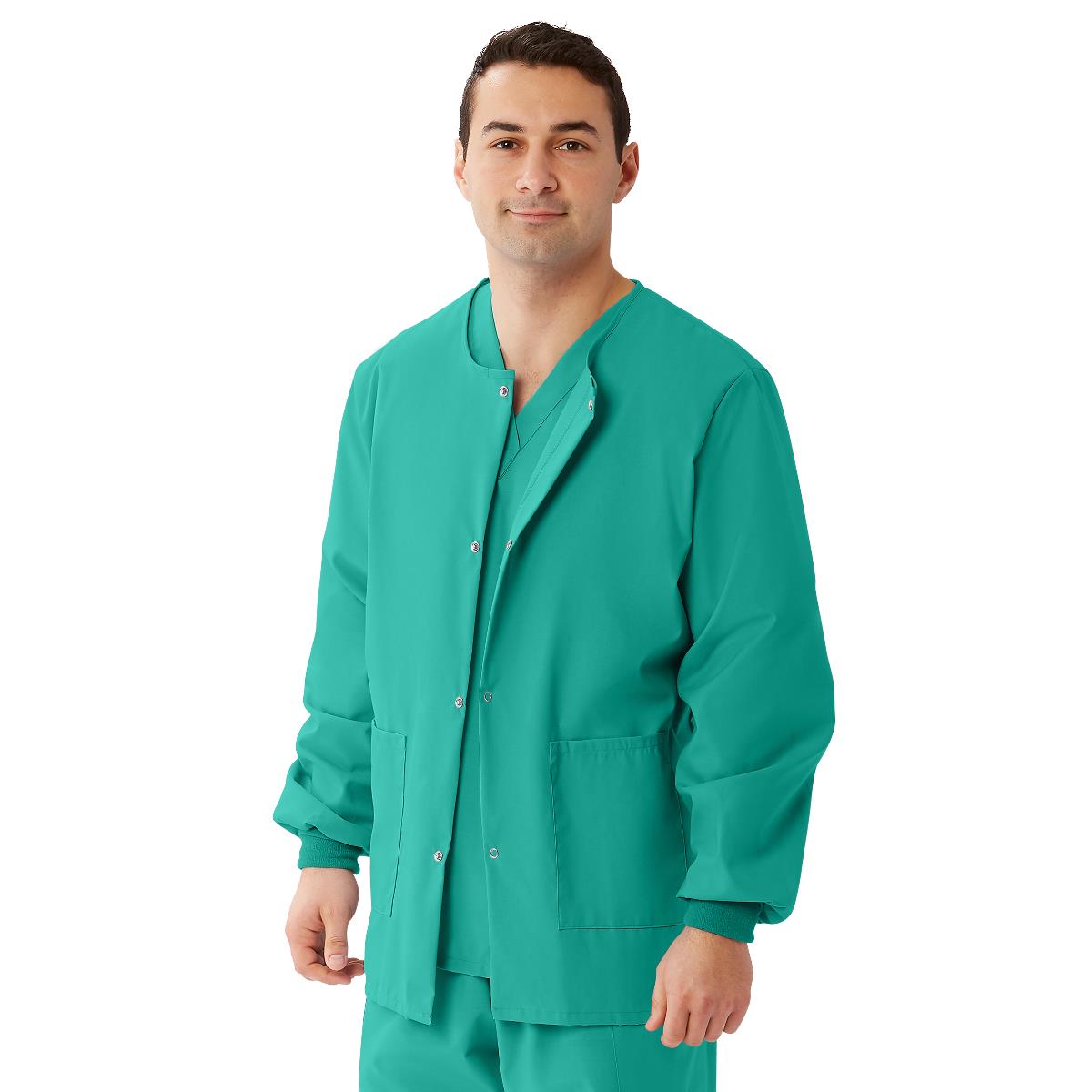AngelStat Style 849 Unisex Scrub Jackets -Jade