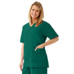 AngelStat Women's 2 Lower Pocket Scrub Tops - BeHope