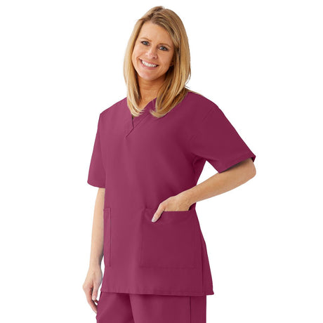 AngelStat Women's 2 Lower Pocket Scrub Tops