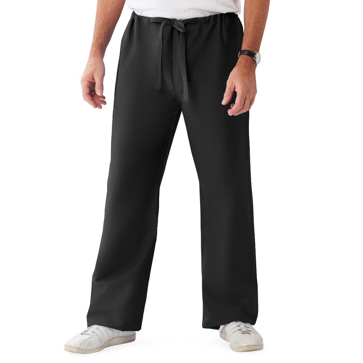 ComfortEase Unisex Reversible Scrub Pants with Drawstring Waist - BeHope