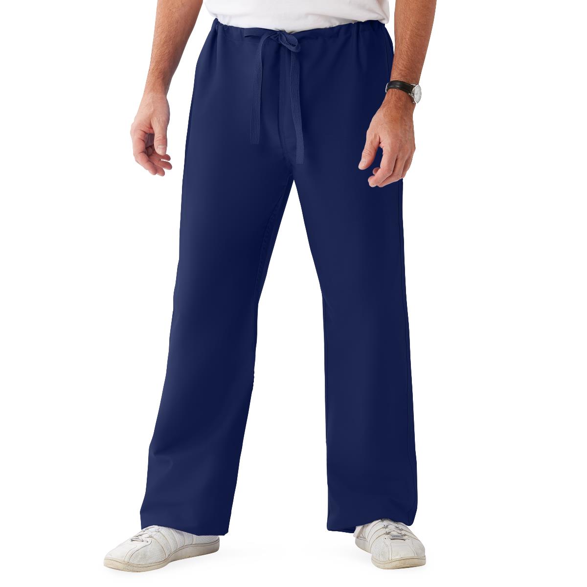 ComfortEase Unisex Reversible Scrub Pants - Blue (Style 900)