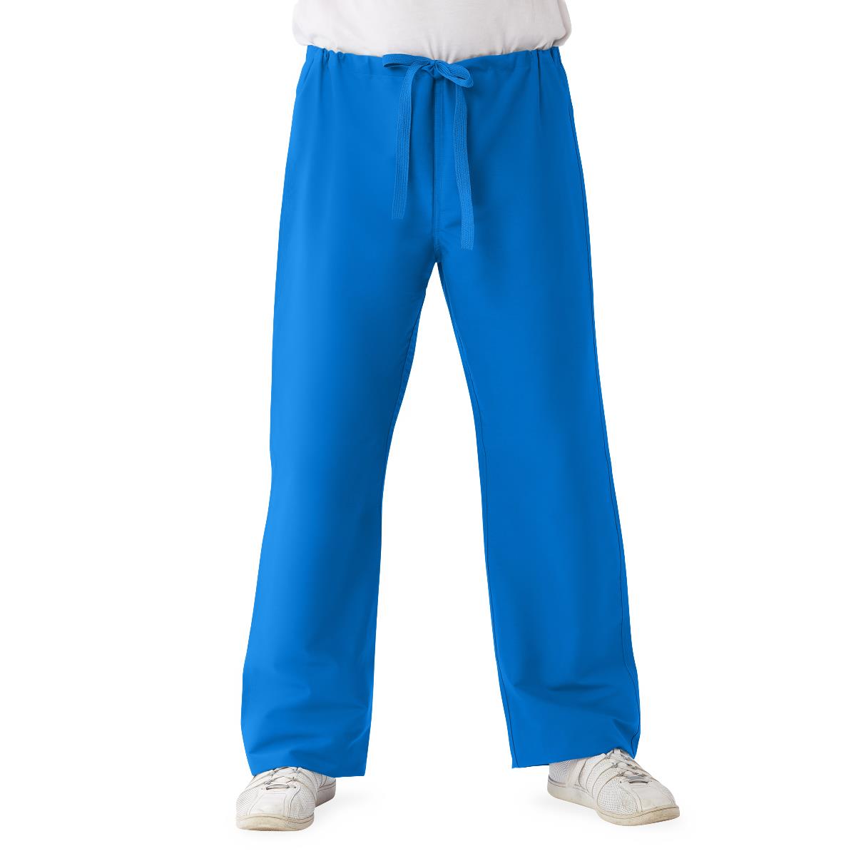 ComfortEase Unisex Reversible Scrub Pants - Blue (Style 900)