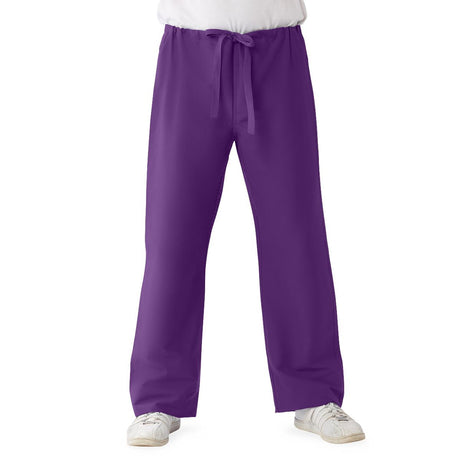 ComfortEase Unisex Reversible Scrub Pants - Purple (Style 900)