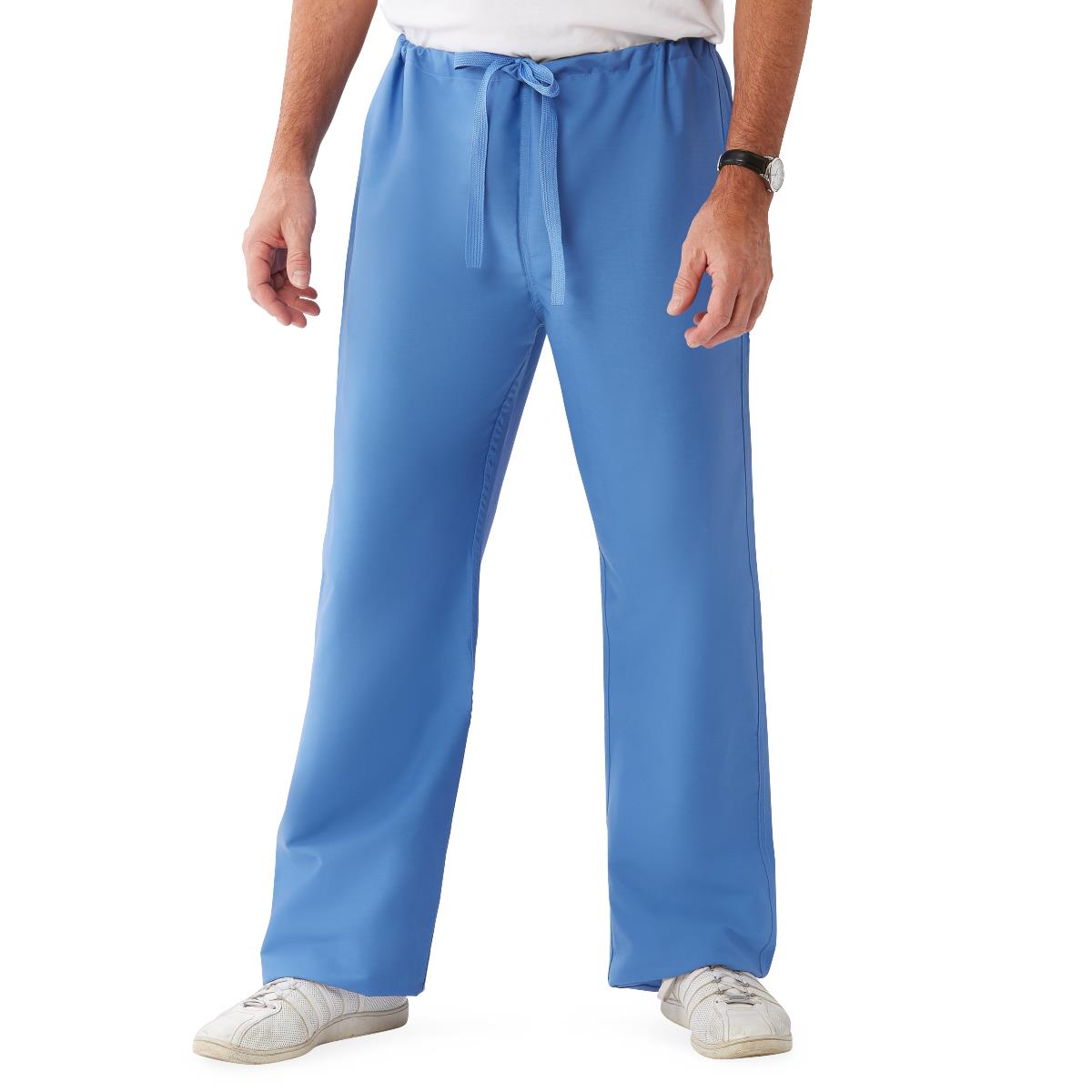 ComfortEase Unisex Reversible Scrub Pants - Blue (Style 900)