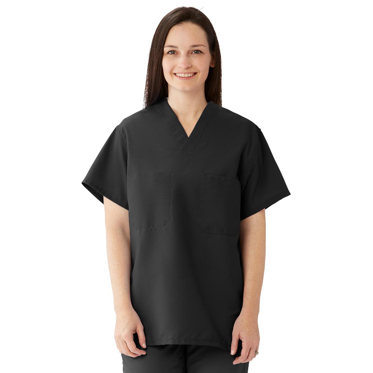 ComfortEase Unisex Reversible 1-Pocket Scrub Tops (Style 910)