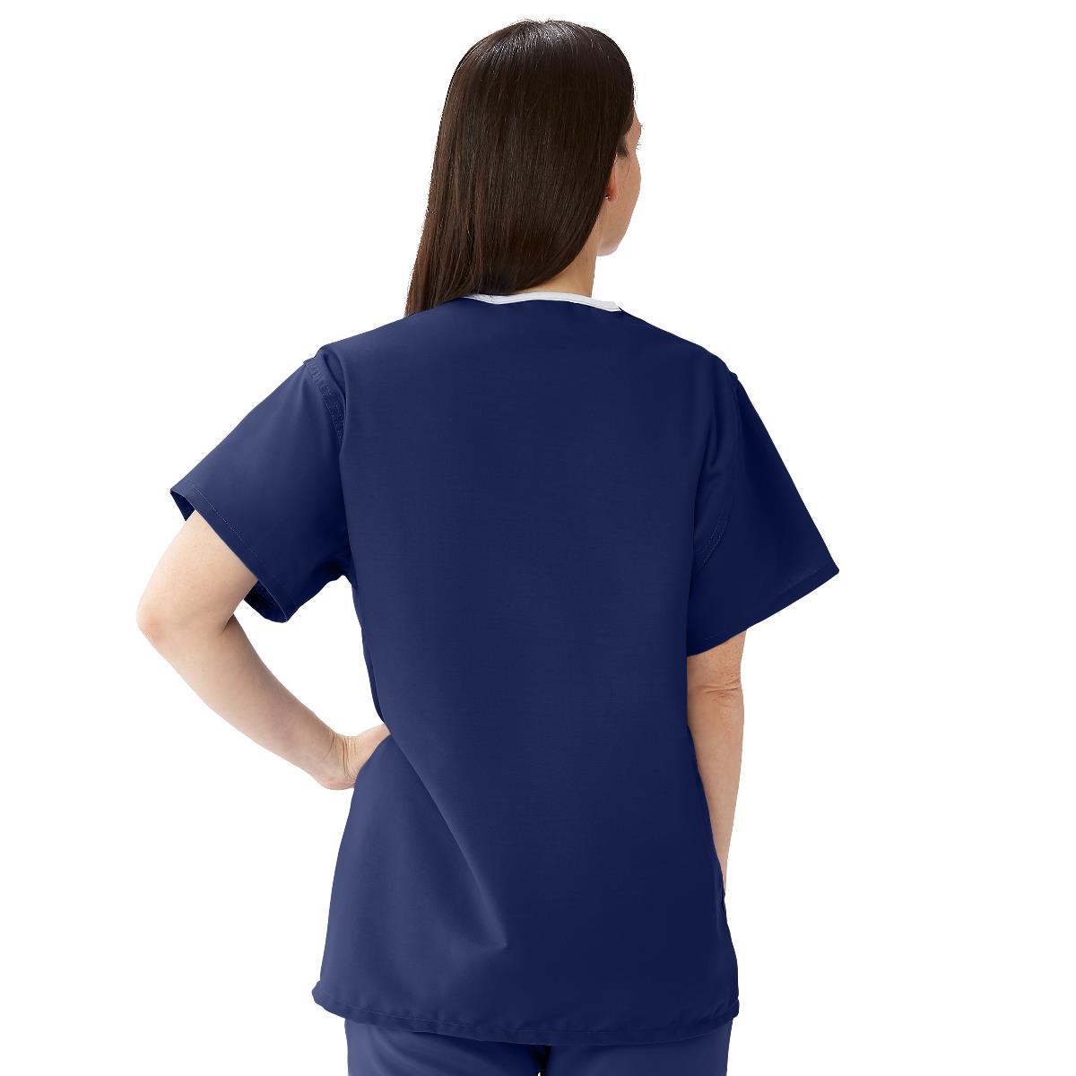 ComfortEase Unisex Reversible 1-Pocket Scrub Tops (Style 910)