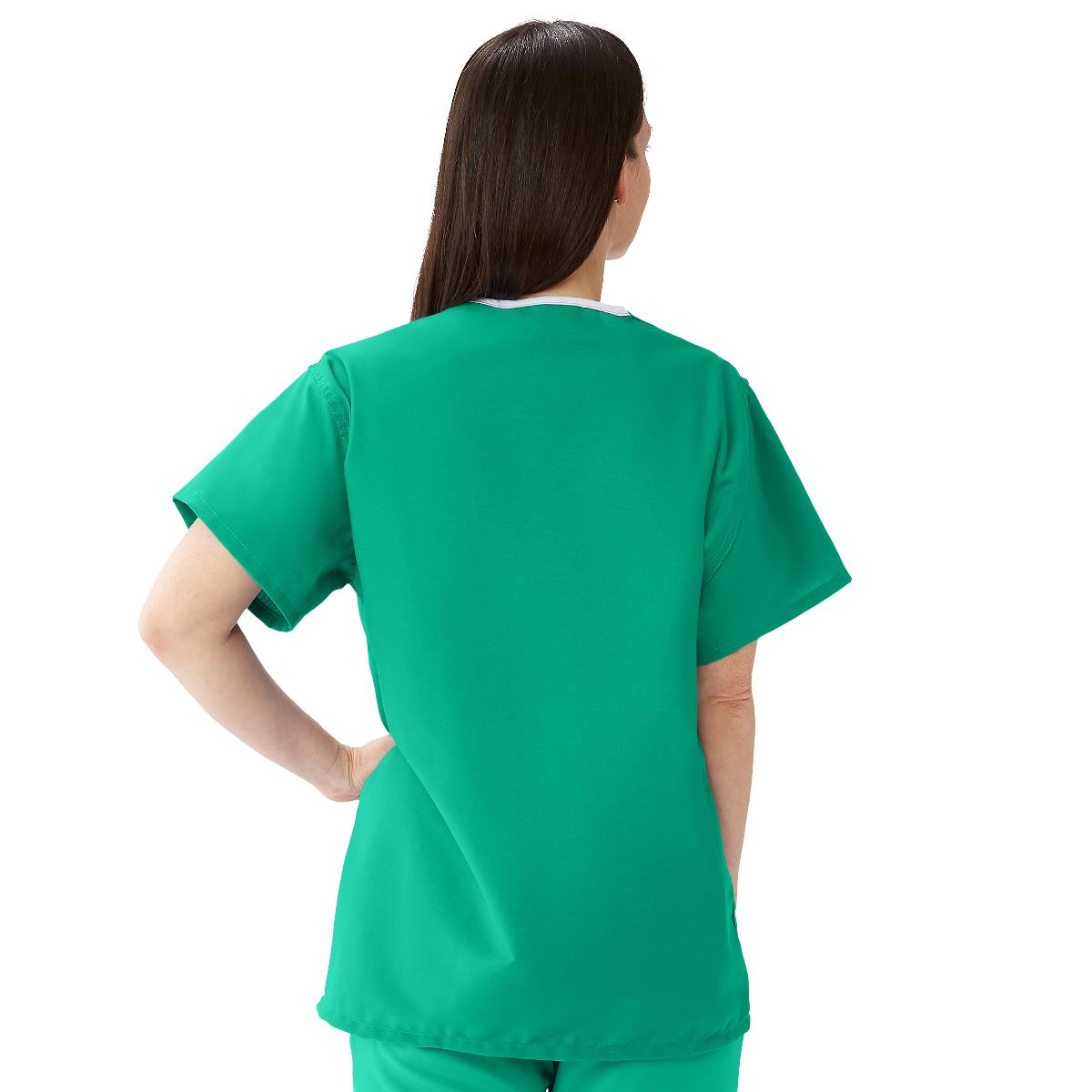 ComfortEase Unisex Reversible 1-Pocket Scrub Tops (Style 910)