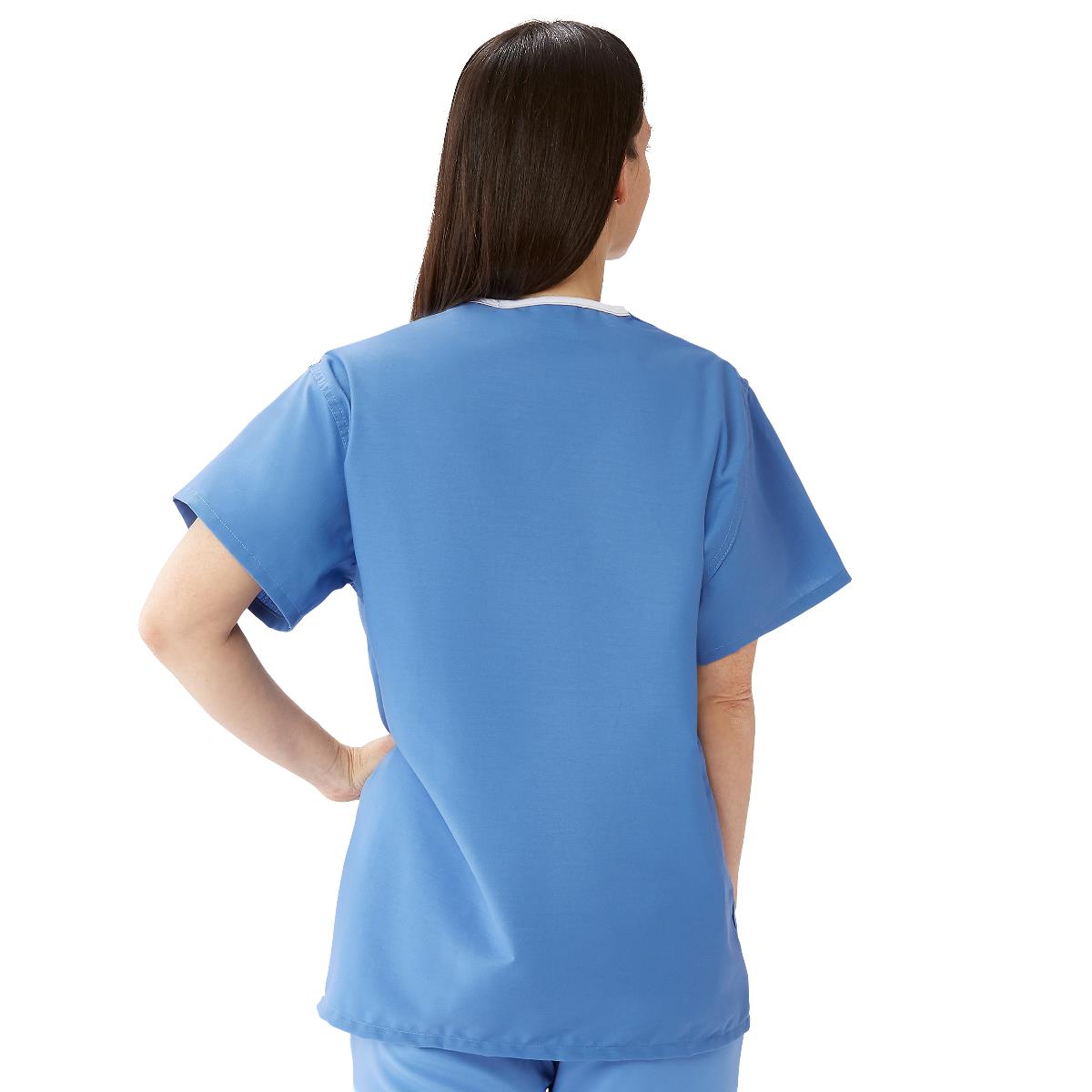 ComfortEase Unisex Reversible 1-Pocket Scrub Tops (Style 910)