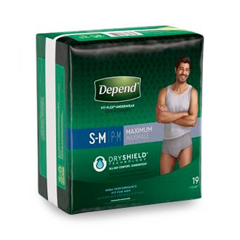 Depend Fresh Protection Incontinence Underwear for Men