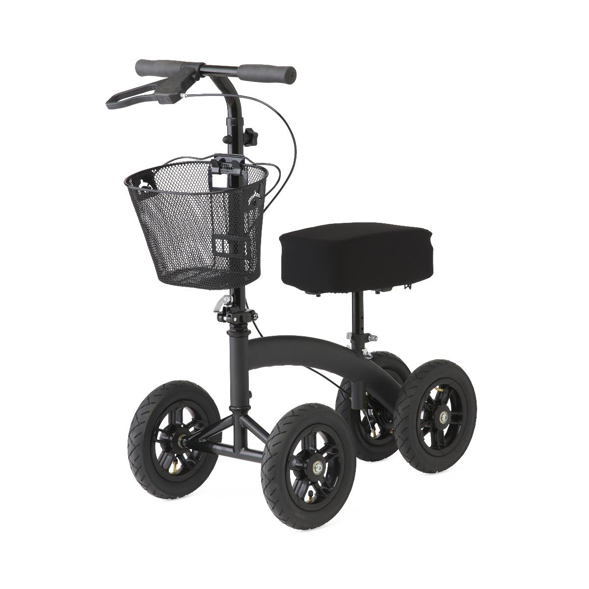 All-terrain Knee Walker Jr. with 8-inch wheels, folded for transport.