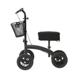 All-terrain Knee Walker Jr. with 8-inch wheels, showing handlebar adjustment.