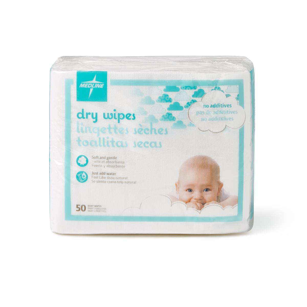 Medline Ultrasoft Baby Disposable Dry Cleansing Cloths - BeHope