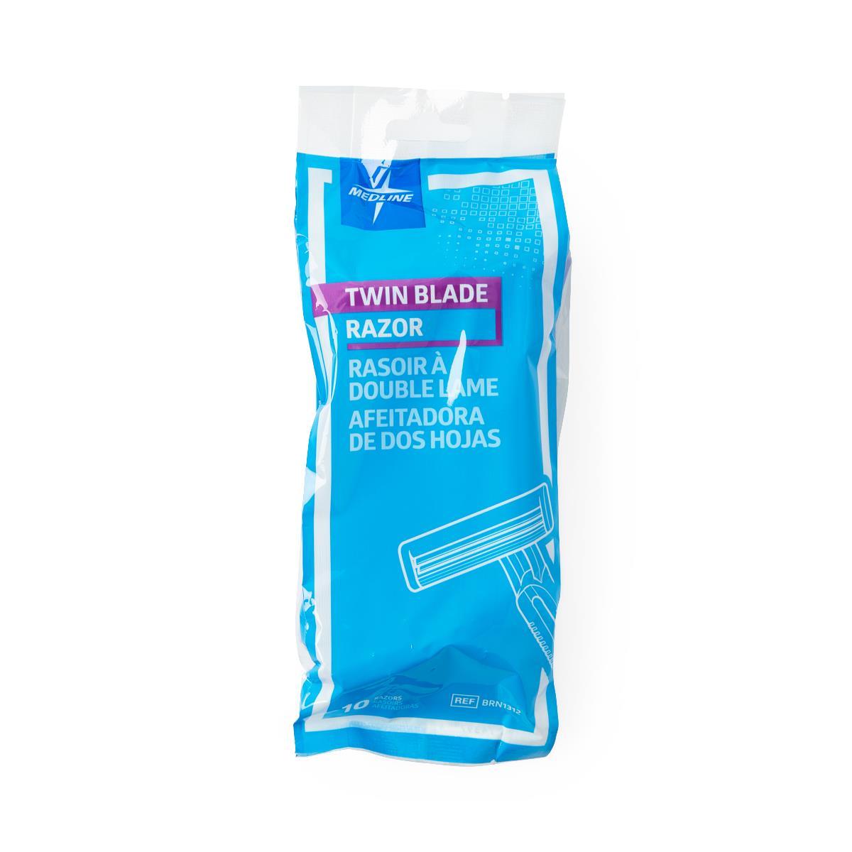 Medline Disposable Twin Blade Facial Razor