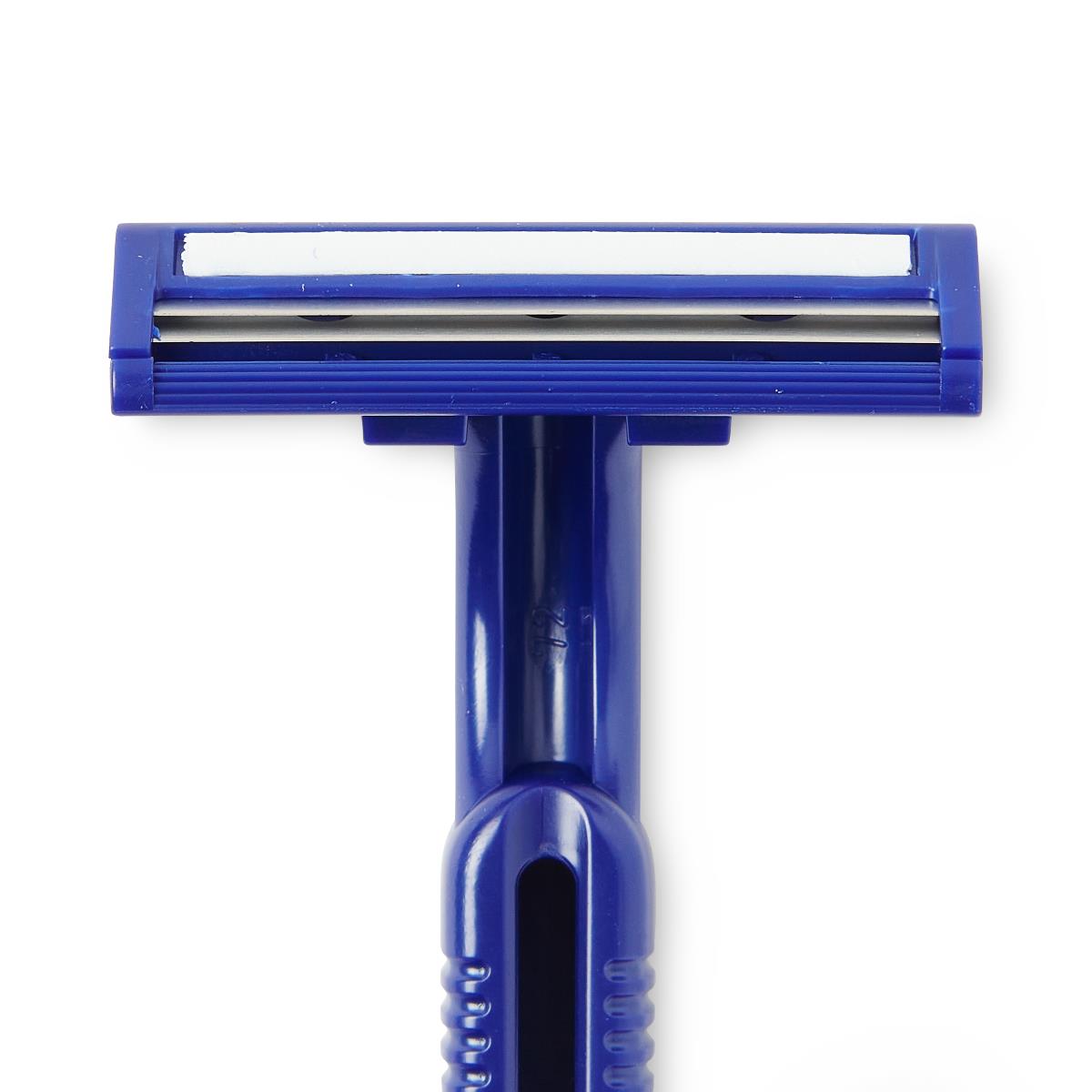 Medline Twin-blade Disposable Facial Razors With Lubrication Strip - BeHope