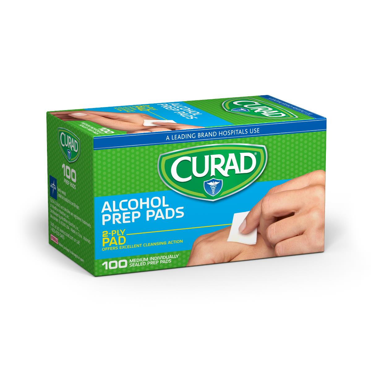CURAD Medium 2-Ply Sterile Alcohol Prep Pads