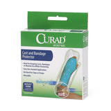 Curad Cast Protector, close-up of the waterproof seal around the arm