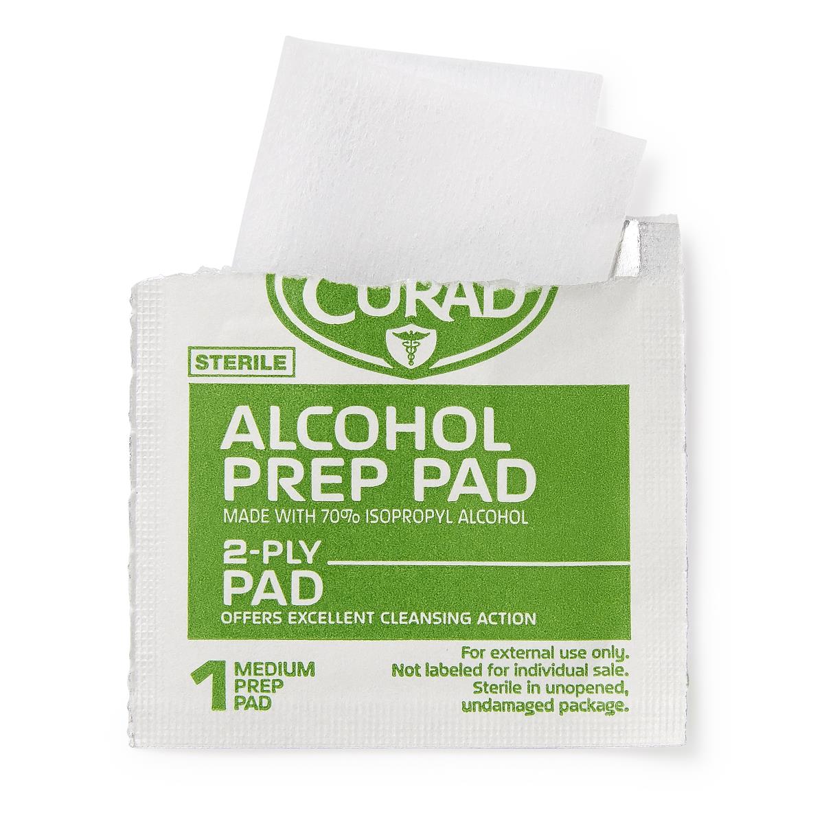 CURAD Medium 2-Ply Sterile Alcohol Prep Pads