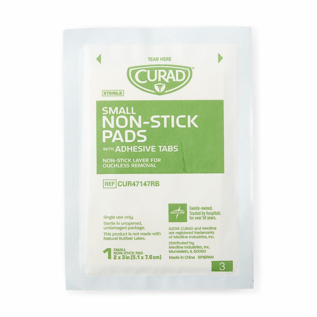 Curad Sterile Nonstick Pads With Adhesive Tabs - BeHope
