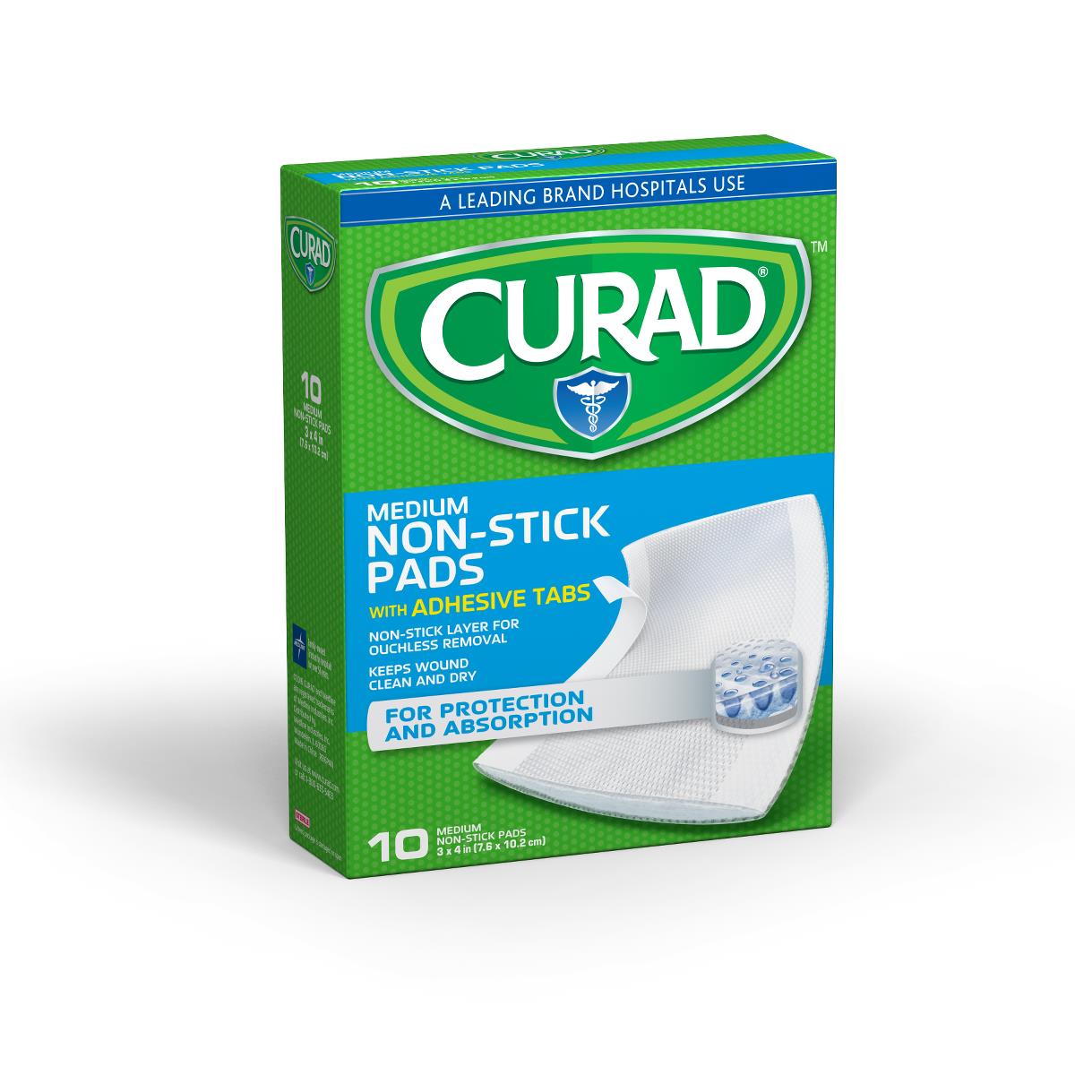 Curad Sterile Nonstick Pads With Adhesive Tabs - BeHope