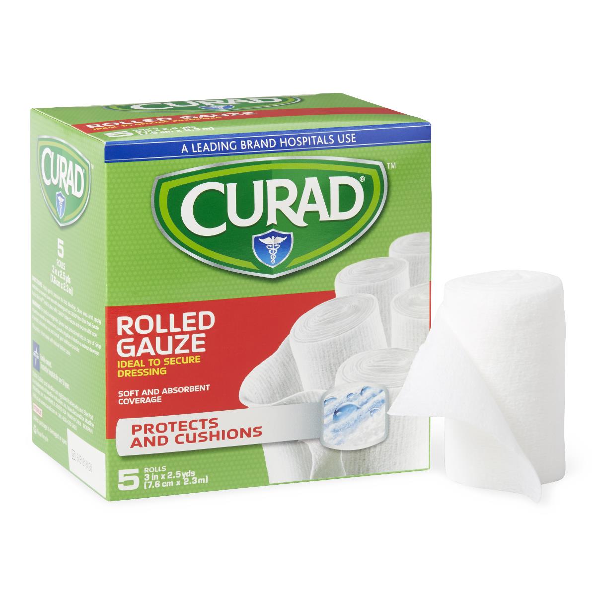 CURAD SoothePlus Prosorb Rolled Gauze