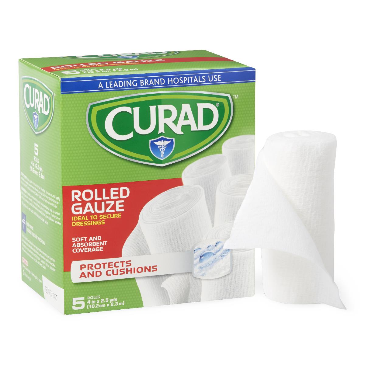 CURAD SoothePlus Prosorb Rolled Gauze
