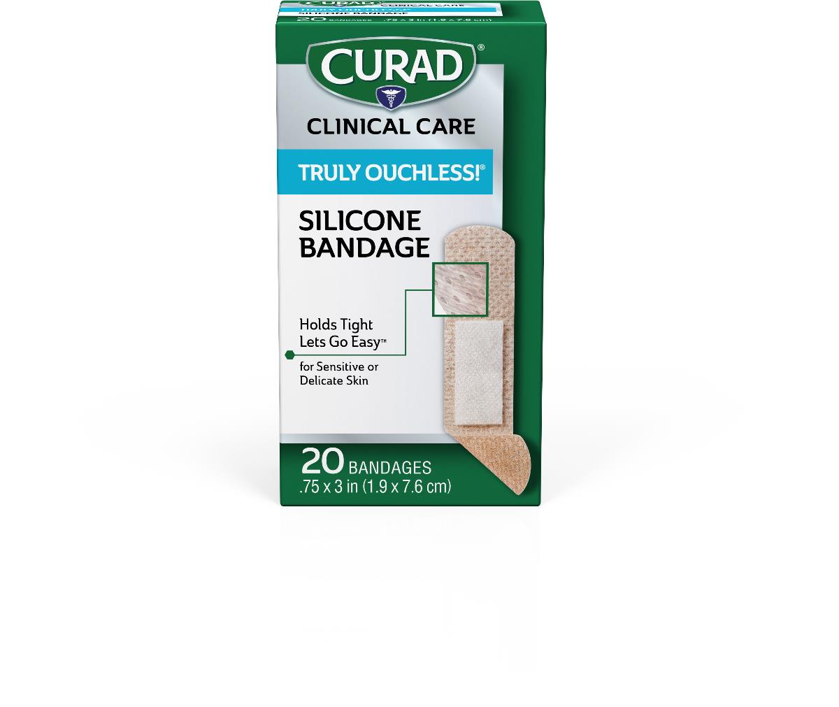 CURAD Truly Ouchless Silicone Flexible Fabric Bandages