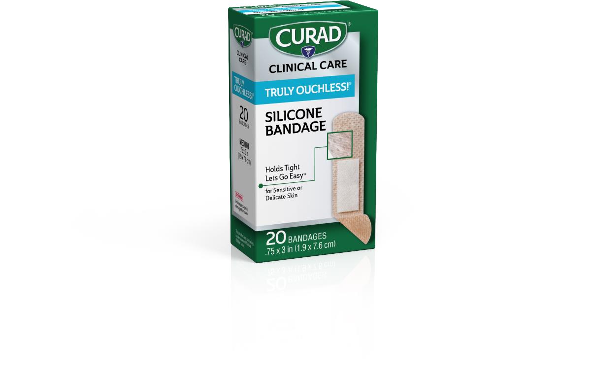 CURAD Truly Ouchless Silicone Flexible Fabric Bandages