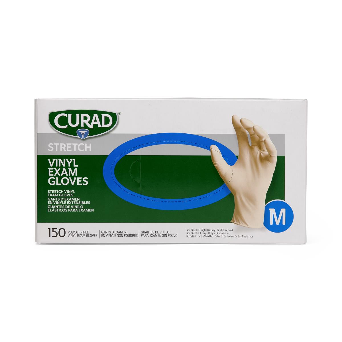 CURAD Stretch Vinyl Exam Gloves