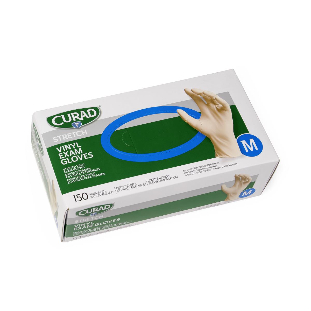 CURAD Stretch Vinyl Exam Gloves
