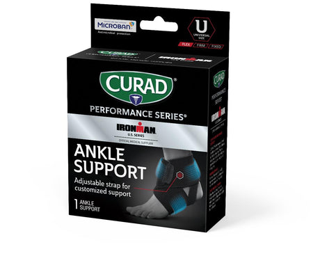 CURAD Performance Series IRONMAN Adjustable Ankle Wraps - BeHope