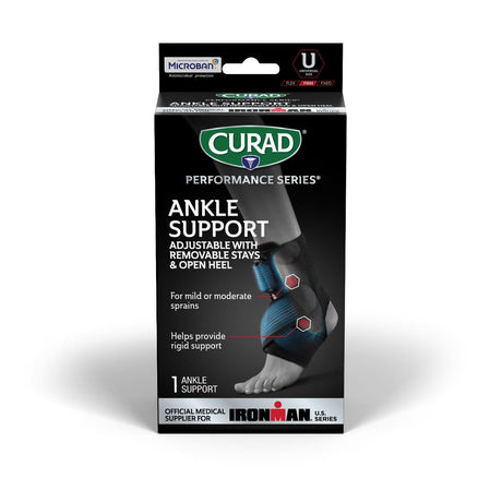 CURAD Performance Series IRONMAN Ankle Supports with Stays - BeHope