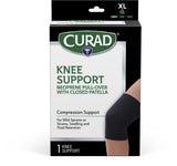 CURAD Neoprene Pull-Over Knee Supports with Closed Patella