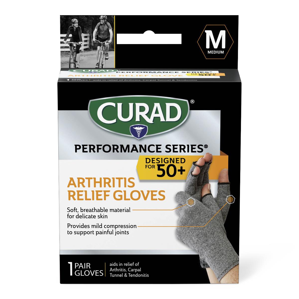 CURAD Performance Series 50+ Arthritis Support Gloves - BeHope