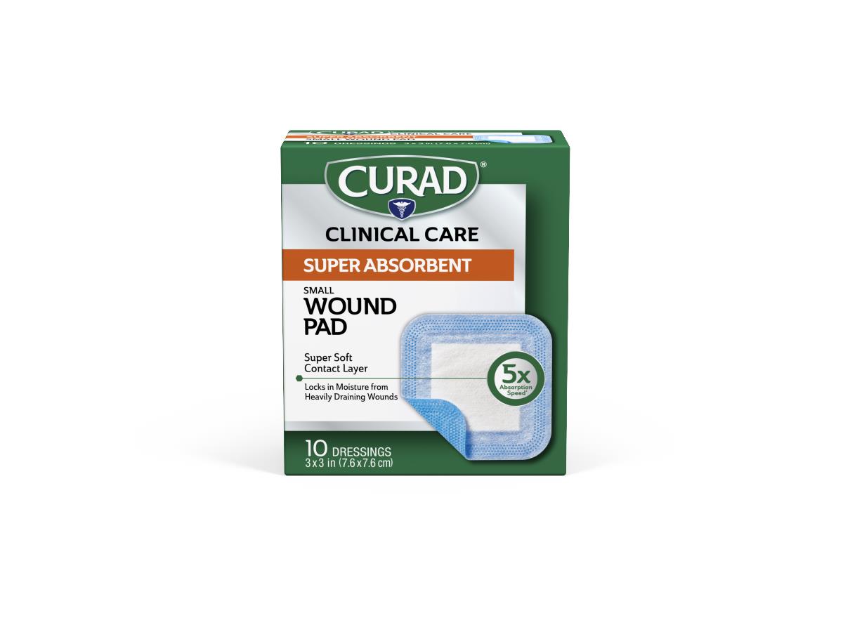 CURAD Clinical Advances Super Absorbent Polymer Wound Dressings