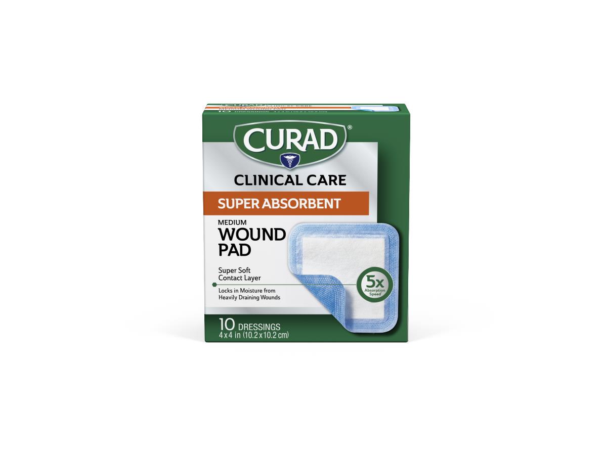 CURAD Clinical Advances Super Absorbent Polymer Wound Dressings