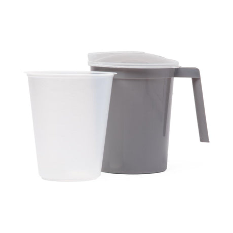 Medline Water Pitcher Sets with Plastic Inner Liner