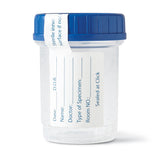 Click-N-Close Pneumatic Tube Specimen Containers with Blue Lid
