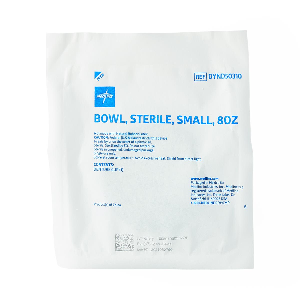 Medline Sterile Plastic Bowls