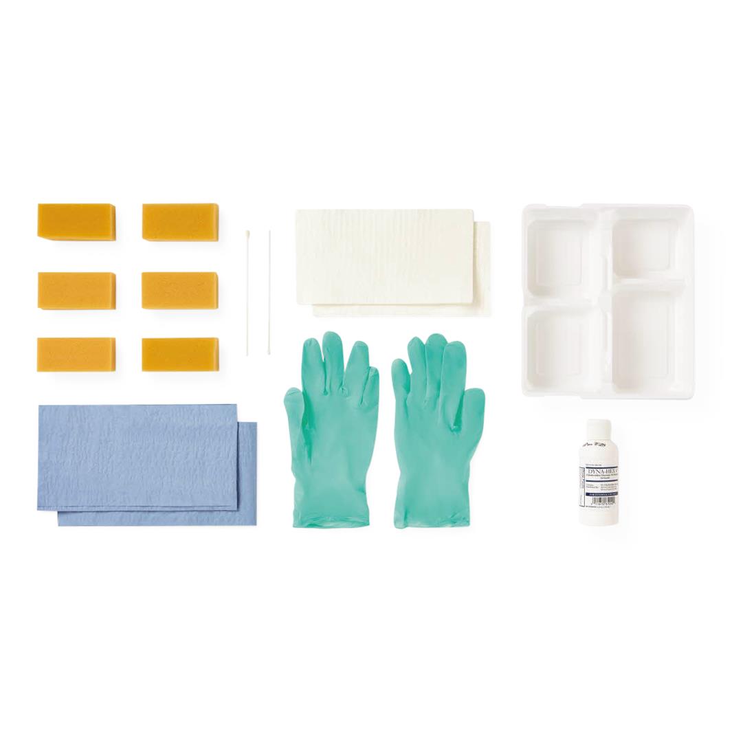 Wet Skin Scrub Tray with 4% CHG Solution - BeHope
