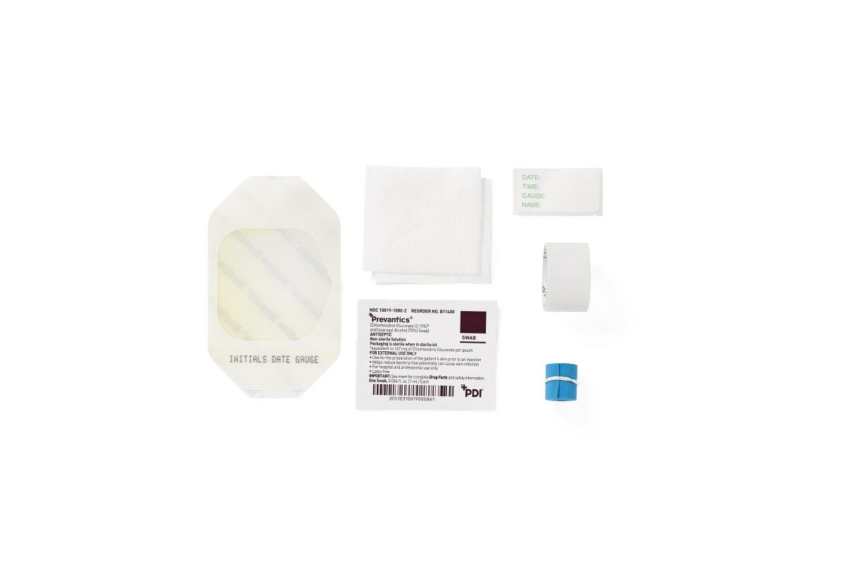 Medline IV Start Kits with Prevantics CHG Prep