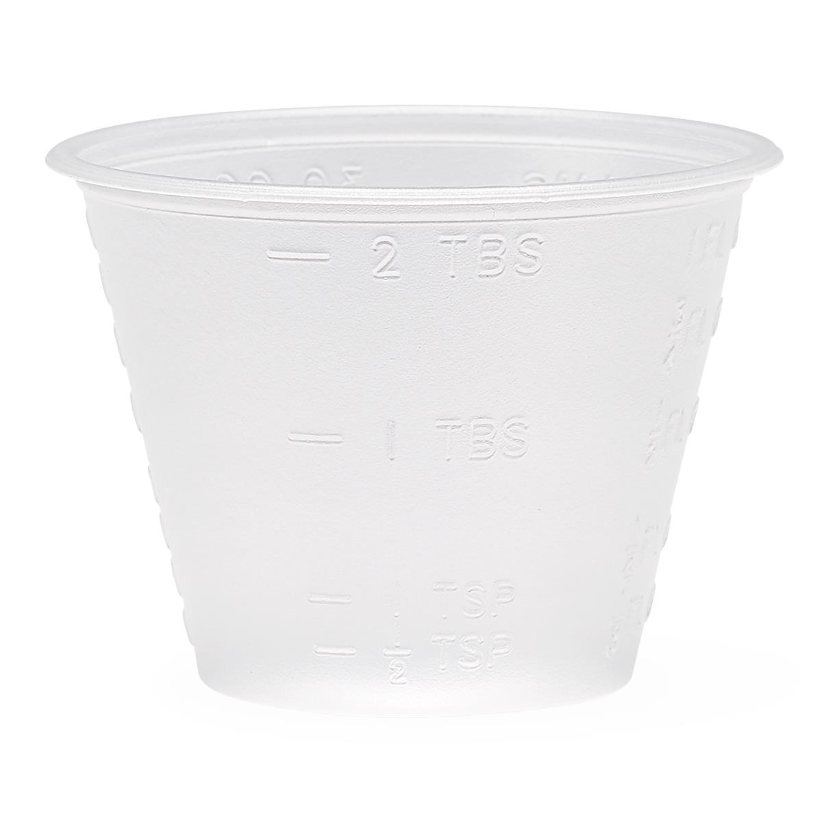 Medicine Cup 1 Oz. Clear Plastic Disposable Nonsterile