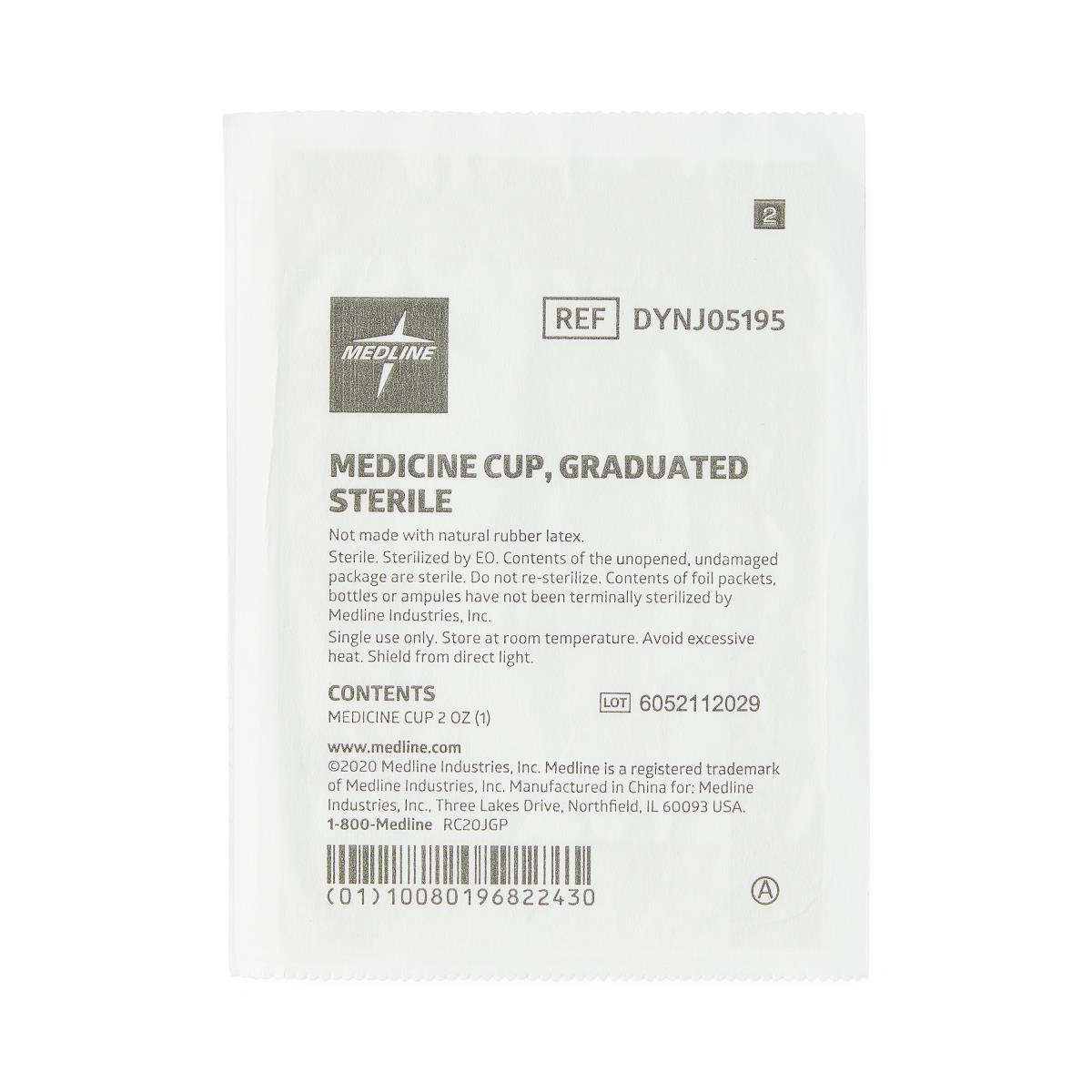 Medline Sterile Graduated Plastic Medicine Cups